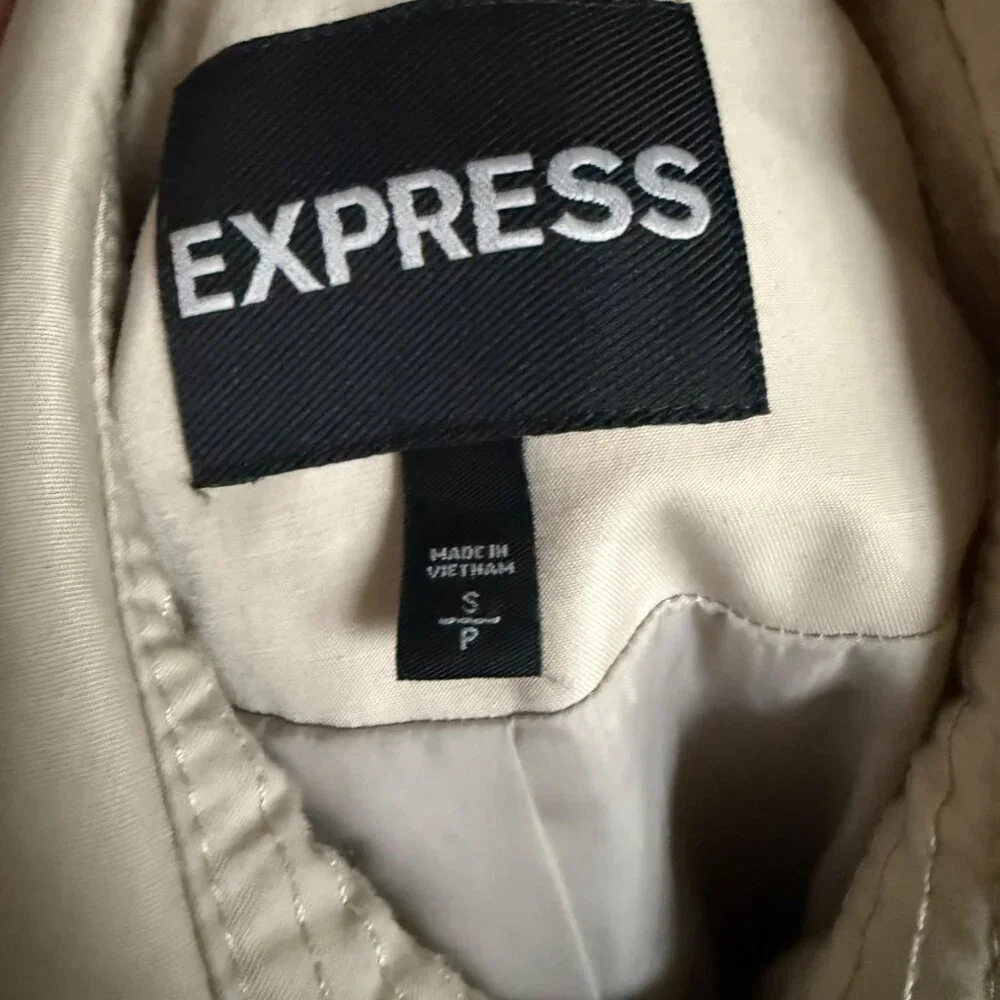 Express Womens Trench Coat Size S - Picture 5 of 6